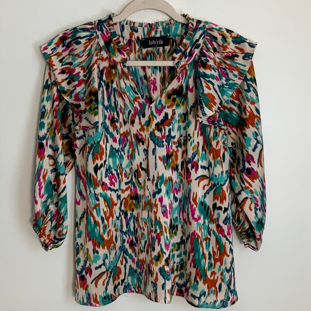 Fab'ric Colorful top size small